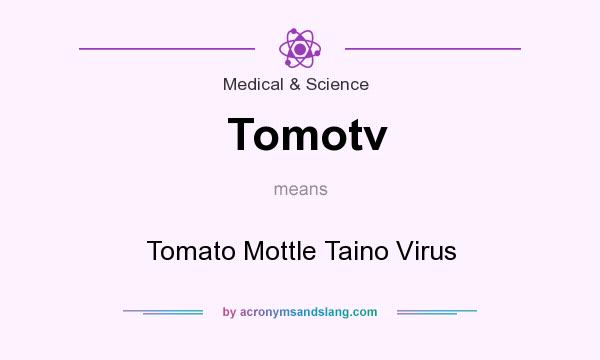 What does Tomotv mean? It stands for Tomato Mottle Taino Virus