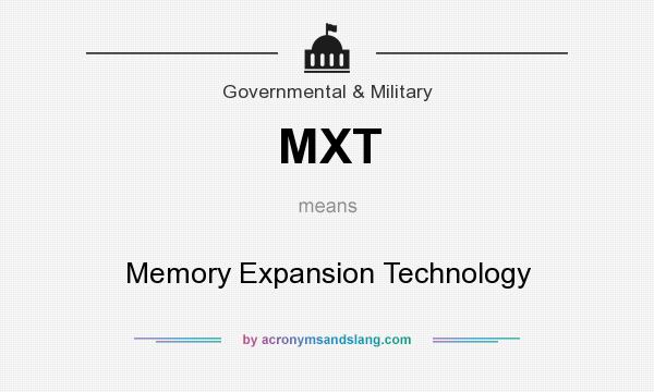 What does MXT mean? It stands for Memory Expansion Technology