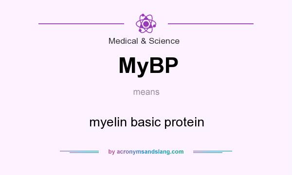 What does MyBP mean? It stands for myelin basic protein