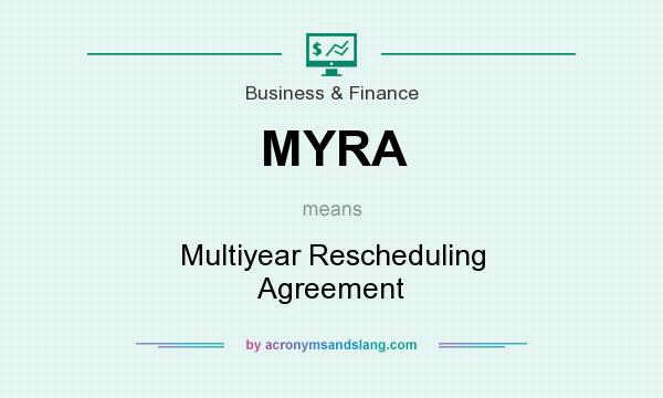 What does MYRA mean? It stands for Multiyear Rescheduling Agreement