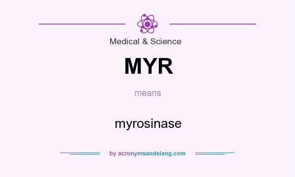 What does MYR mean? It stands for myrosinase