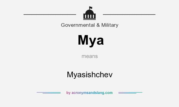 What does Mya mean? It stands for Myasishchev