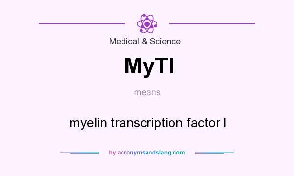 What does MyTI mean? It stands for myelin transcription factor I