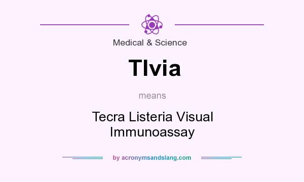 What does Tlvia mean? It stands for Tecra Listeria Visual Immunoassay