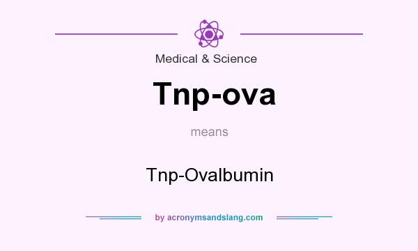 What does Tnp-ova mean? It stands for Tnp-Ovalbumin