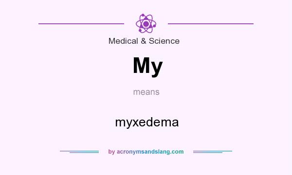 What does My mean? It stands for myxedema