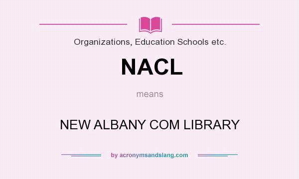 What does NACL mean? It stands for NEW ALBANY COM LIBRARY