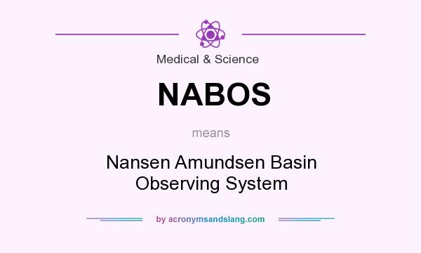 What does NABOS mean? It stands for Nansen Amundsen Basin Observing System