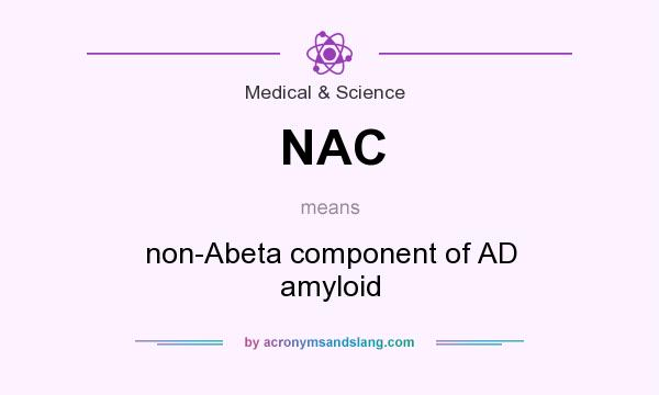 What does NAC mean? It stands for non-Abeta component of AD amyloid