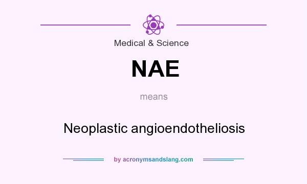 What does NAE mean? It stands for Neoplastic angioendotheliosis