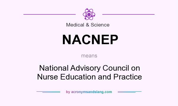 What does NACNEP mean? It stands for National Advisory Council on Nurse Education and Practice
