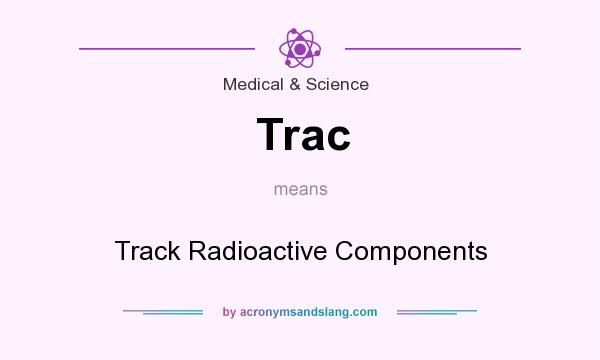 What does Trac mean? It stands for Track Radioactive Components