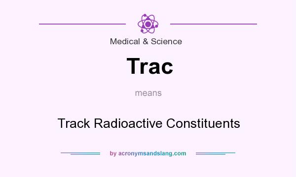 What does Trac mean? It stands for Track Radioactive Constituents