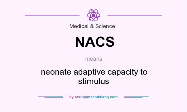 What does NACS mean? It stands for neonate adaptive capacity to stimulus