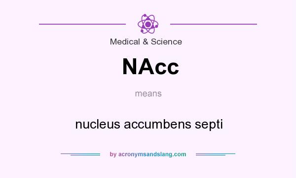 What does NAcc mean? It stands for nucleus accumbens septi