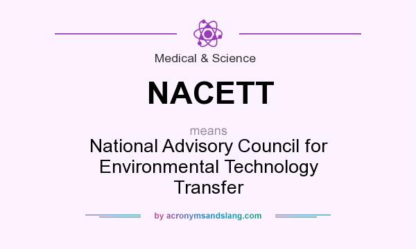 What does NACETT mean? It stands for National Advisory Council for Environmental Technology Transfer