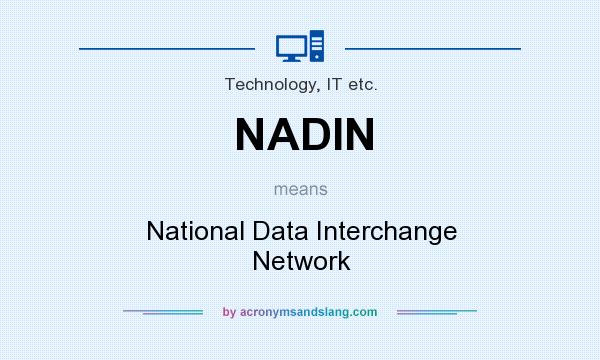 What does NADIN mean? It stands for National Data Interchange Network