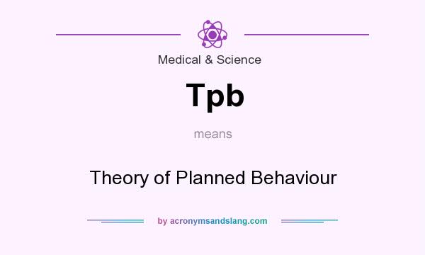 What does Tpb mean? It stands for Theory of Planned Behaviour