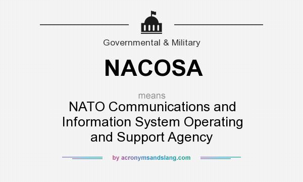 What does NACOSA mean? It stands for NATO Communications and Information System Operating and Support Agency