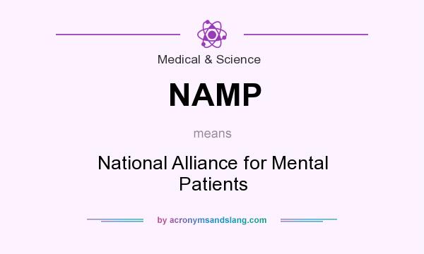 What does NAMP mean? It stands for National Alliance for Mental Patients