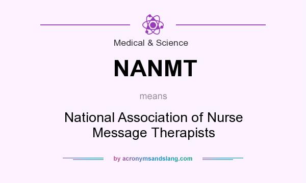 What does NANMT mean? It stands for National Association of Nurse Message Therapists