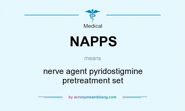 What does NAPPS mean? It stands for nerve agent pyridostigmine pretreatment set
