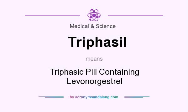 What does Triphasil mean? It stands for Triphasic Pill Containing Levonorgestrel
