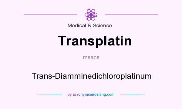 What does Transplatin mean? It stands for Trans-Diamminedichloroplatinum