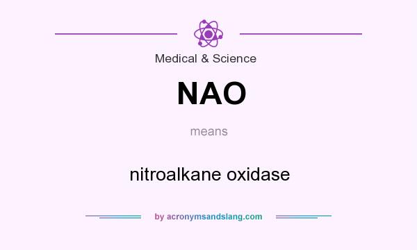 What does NAO mean? It stands for nitroalkane oxidase