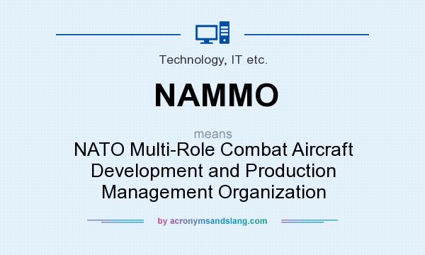 What does NAMMO mean? It stands for NATO Multi-Role Combat Aircraft Development and Production Management Organization