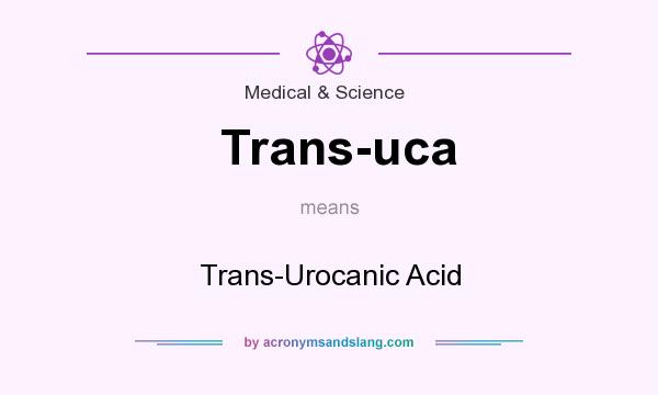 What does Trans-uca mean? It stands for Trans-Urocanic Acid