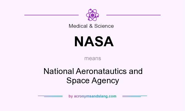 What does NASA mean? It stands for National Aeronatautics and Space Agency