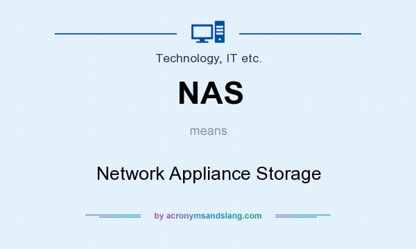 What does NAS mean? It stands for Network Appliance Storage