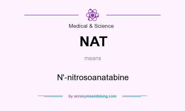 What does NAT mean? It stands for N`-nitrosoanatabine