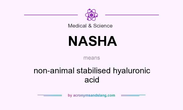What does NASHA mean? It stands for non-animal stabilised hyaluronic acid