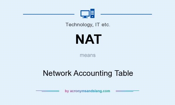 What does NAT mean? It stands for Network Accounting Table