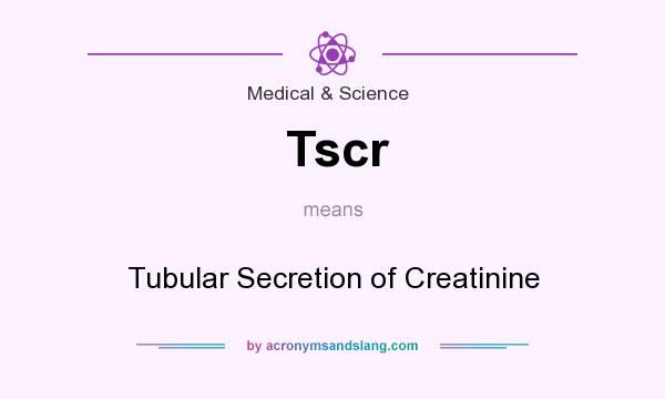 What does Tscr mean? It stands for Tubular Secretion of Creatinine