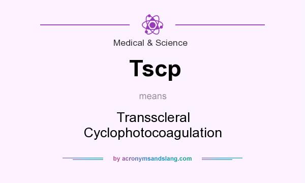 What does Tscp mean? It stands for Transscleral Cyclophotocoagulation