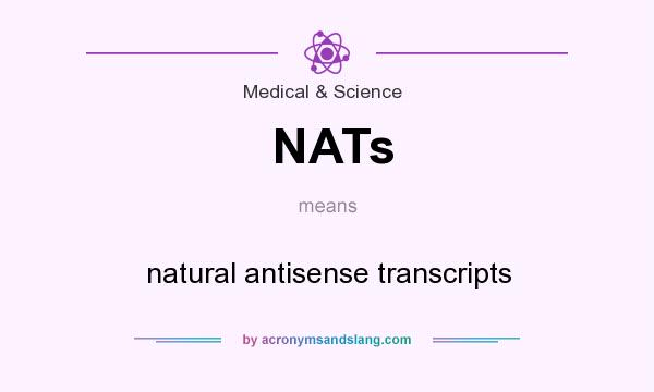 What does NATs mean? It stands for natural antisense transcripts
