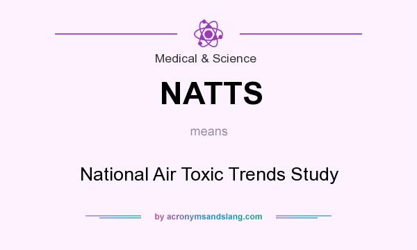 What does NATTS mean? It stands for National Air Toxic Trends Study