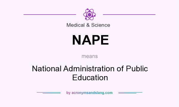 What does NAPE mean? It stands for National Administration of Public Education