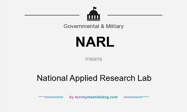 What does NARL mean? It stands for National Applied Research Lab
