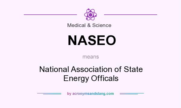 What does NASEO mean? It stands for National Association of State Energy Officals