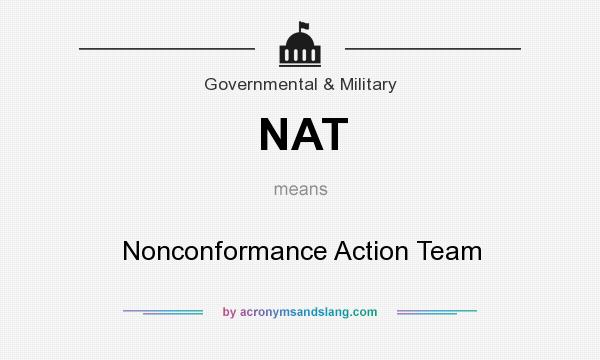 What does NAT mean? It stands for Nonconformance Action Team