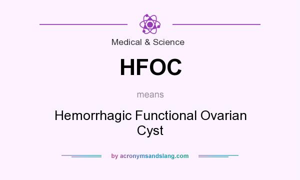 What does HFOC mean? It stands for Hemorrhagic Functional Ovarian Cyst