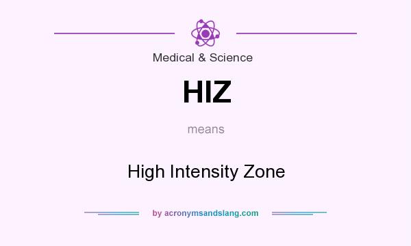 What does HIZ mean? It stands for High Intensity Zone