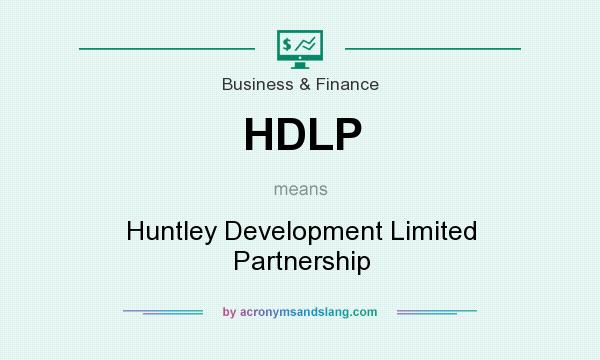 What does HDLP mean? It stands for Huntley Development Limited Partnership