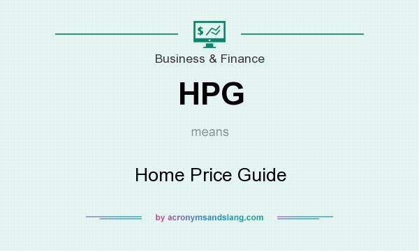 What does HPG mean? It stands for Home Price Guide