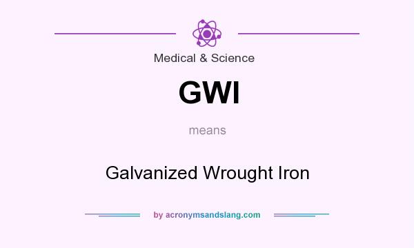 What does GWI mean? It stands for Galvanized Wrought Iron