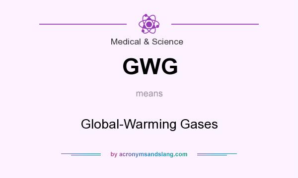 What does GWG mean? It stands for Global-Warming Gases